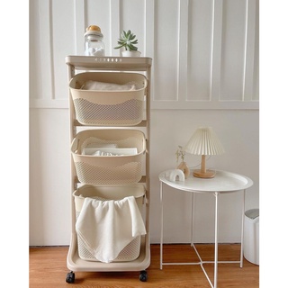 LAUNDRY BASKET PLASTIK OLYMPLAST SUSUN 3 RAK SERBAGUNA OFT