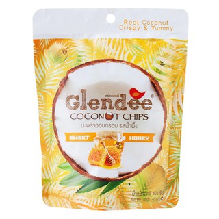 เกลนดี้มะพร้าวกรอบรสน้ำผึ้ง 40กรัม Glendy Coconut Chips Honey Flavor 40 g.