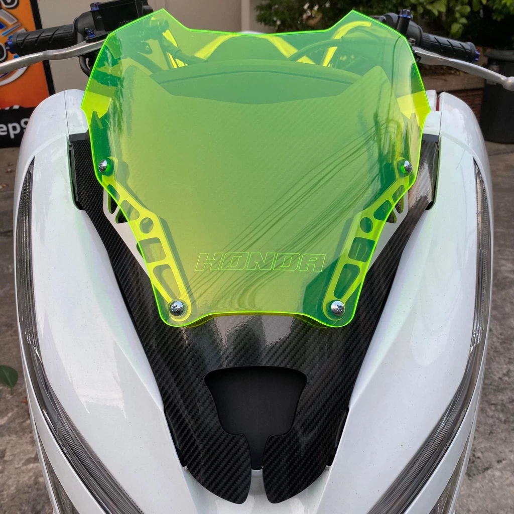 ชิวหน้า PCX 2018-2020 ทรงซิ่ง V1 สีเขียวสะท้อนแสง thumbnail 3