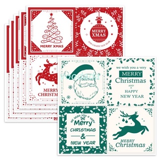 yoo Christmas Sticker 40 Pcs Self Adhesive Sealing Sticker for Gift Wrapping Sticker