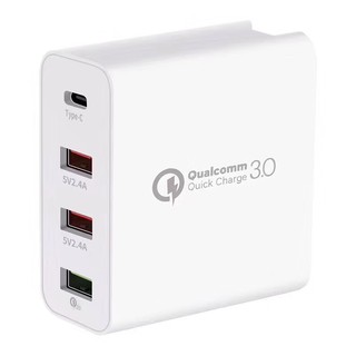 หัวชาร์จเร็ว USB / USB Type c 48W PD Quick Charge 3.0 4 port (Power Adapter) สำหรับ Android iP