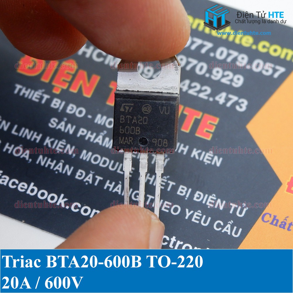 ชุด Triac BTA20-600B 20A 600V TO-220 3 ชิ้น