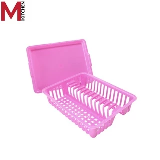 M KITCHEN 540 ชั้นวางจาน ที่คว่ำจาน พลาสติก พร้อมถาดรอง Dish Drainer (C1)