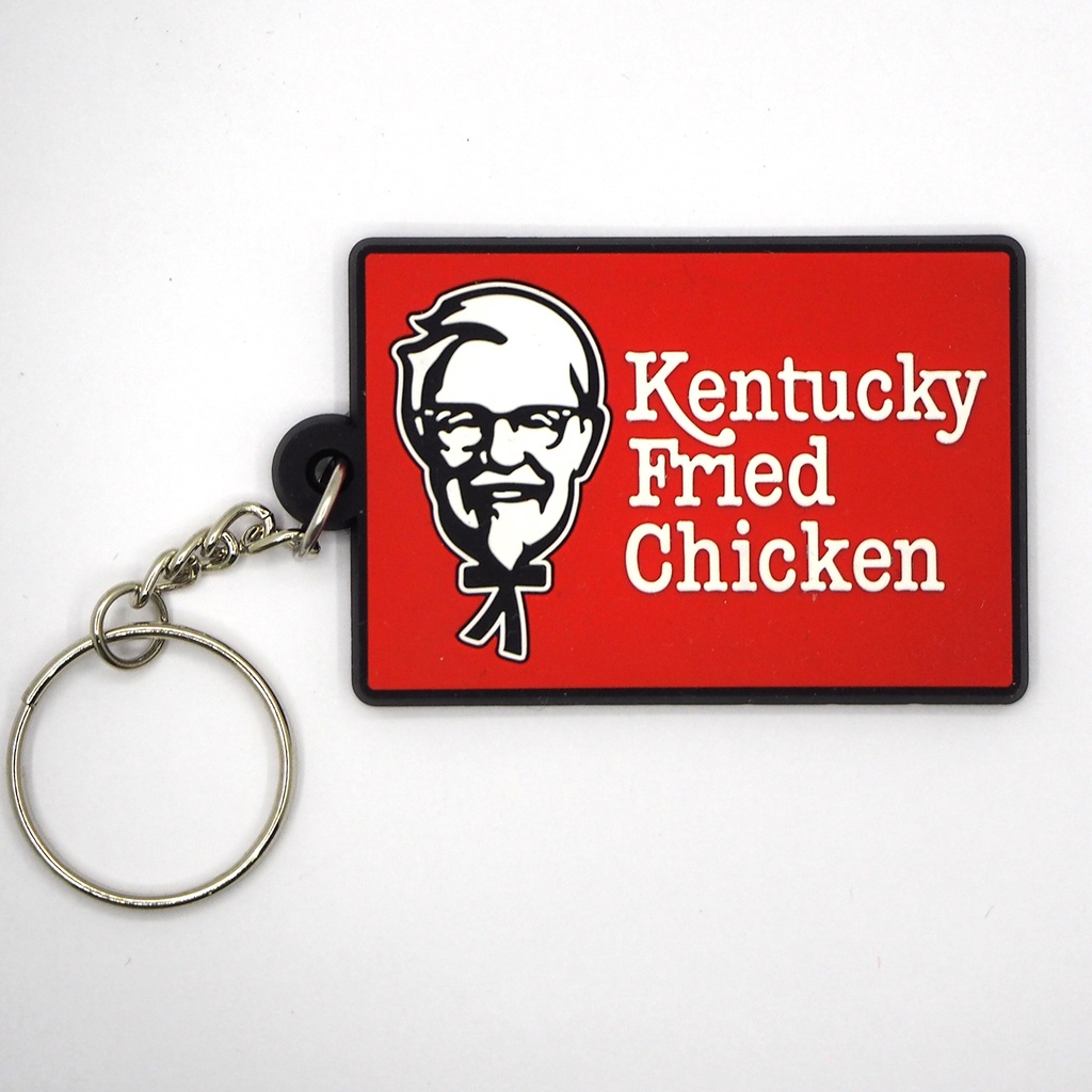 พวงกุญแจยาง KFC เคเอฟซี ไก่ทอด พร้อมส่ง