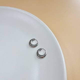 Jollity Silver Jewelry ต่างหูห่วงเงินแท้ 92.5% ต่างหูห่วง 18 มิล Hoop Earring 18 mm.