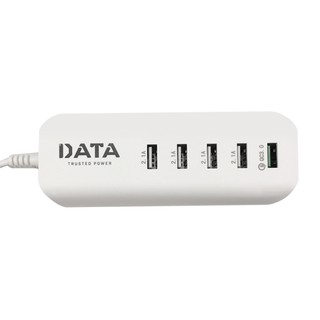 ปลั๊กไฟ สวิทช์ ปลั๊กสามตา ไฟบ้าน POWER STRIP DATA 5USB CHARGER 3A 1.2M WHITE รางปลั๊ก DATA 5USB CHARGER 3A 1.2เมตร สีขาว