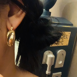 Gold earrings (Photos from the real)