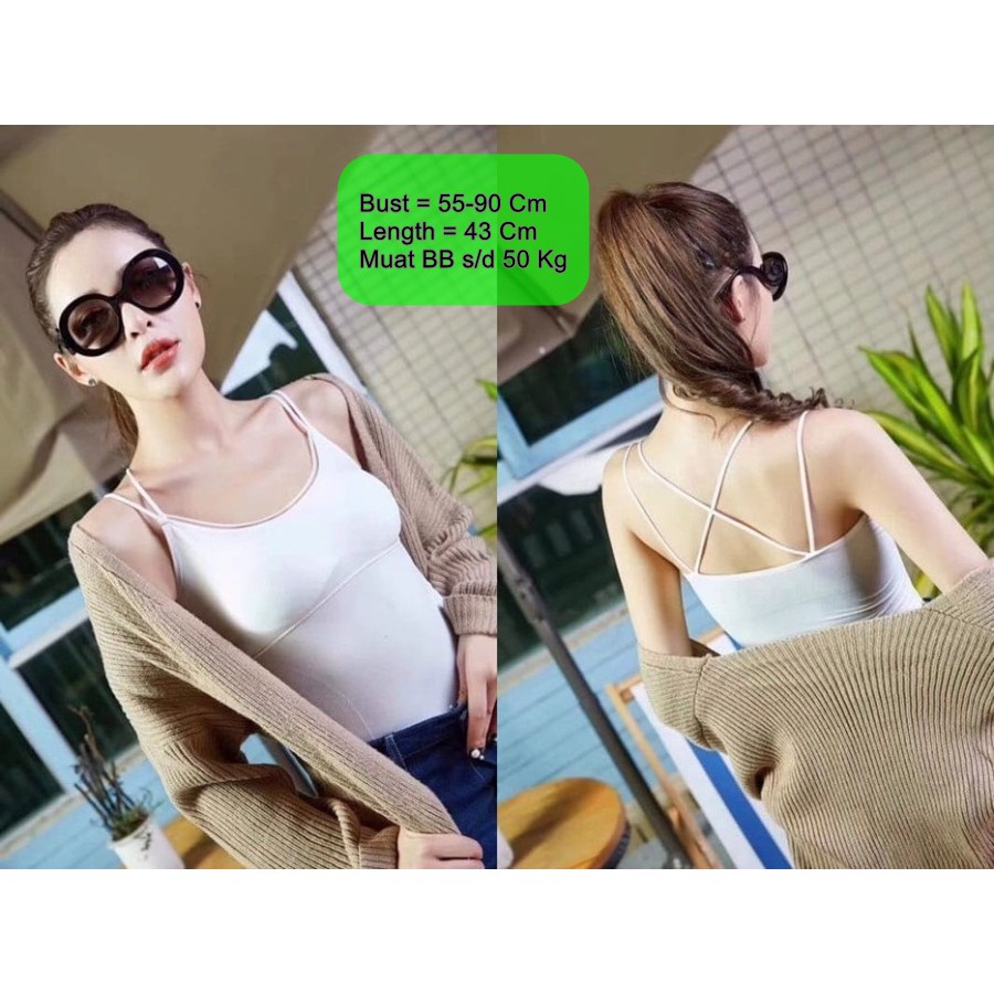 เสื้อกล้าม T1593 Semi Corset เสื้อกล้าม Bra 1593