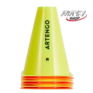 [พร้อมส่ง] กรวยเครื่องหมายสนามเทนนิส 19 Cm Tennis Court Marking Cones 6-Pack