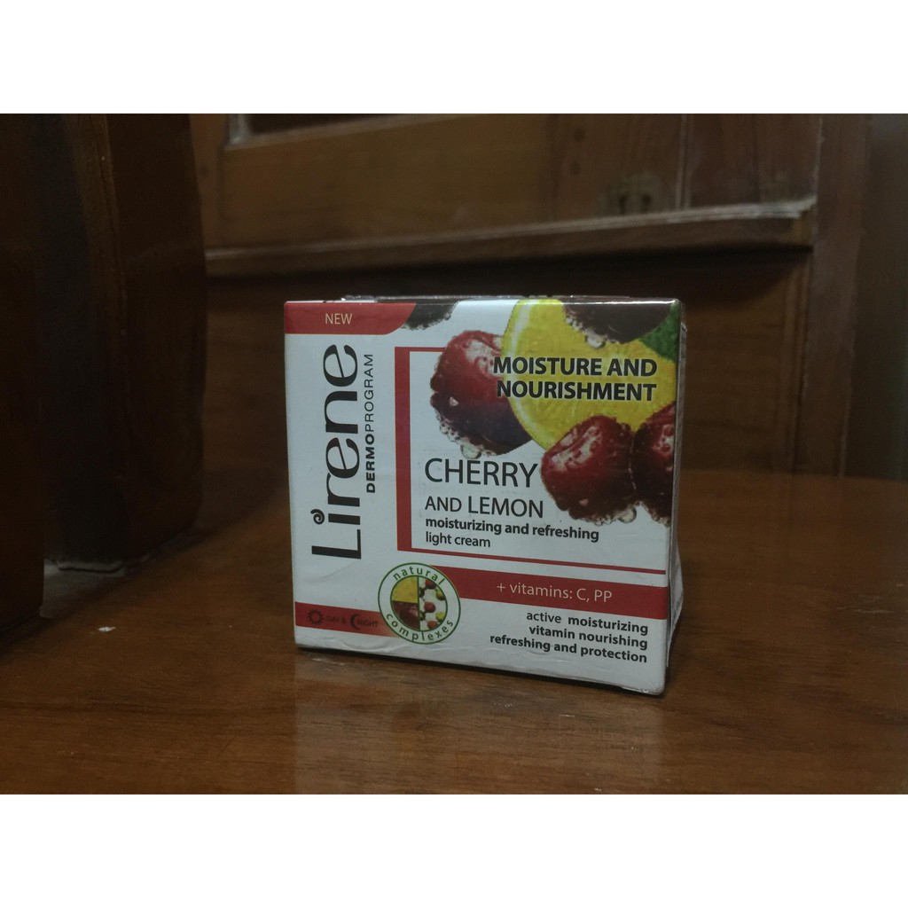 Lirene Cherry and Lemon Moisturising & Refreshing Light Cream 50ml