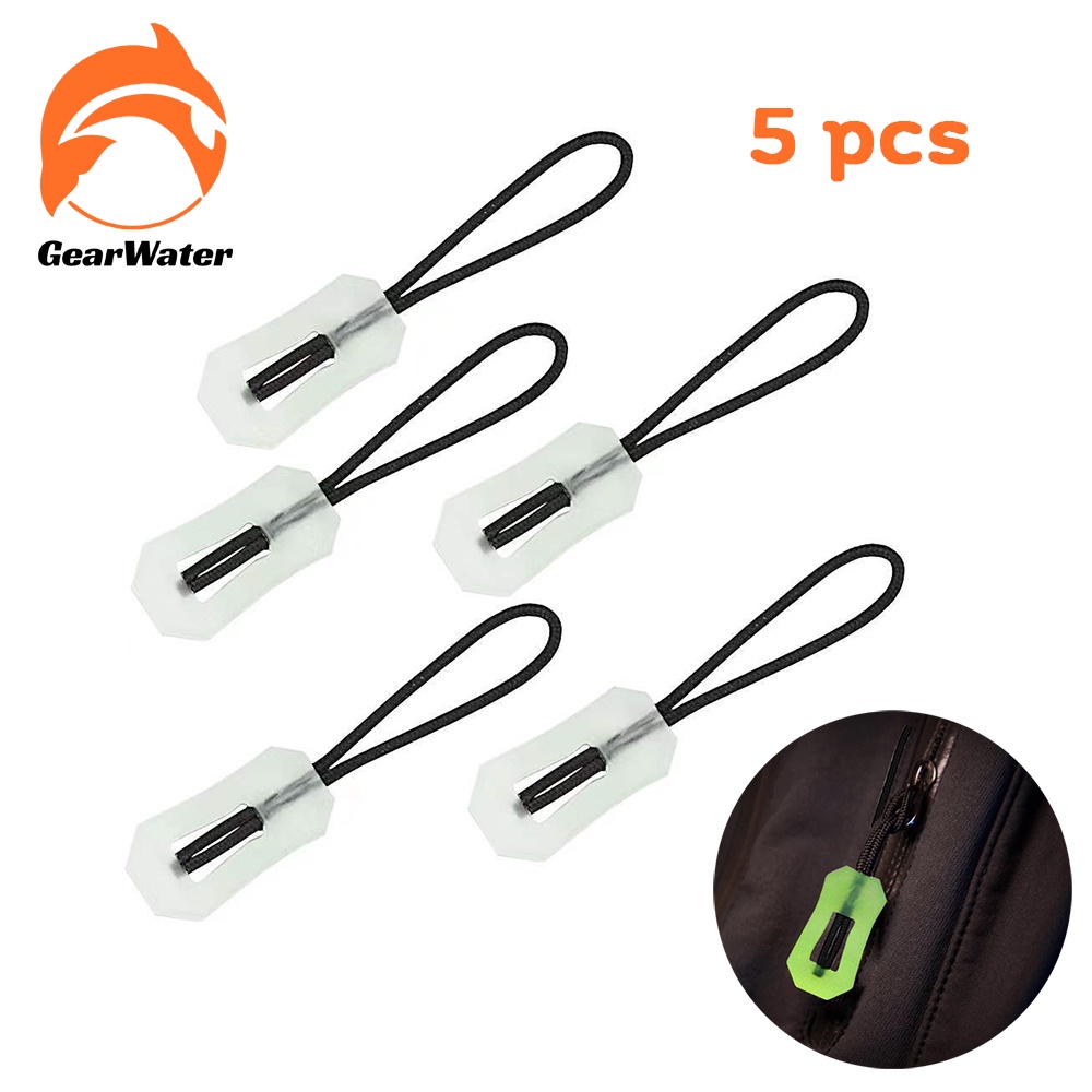 ตะขอซิป เชือกดึงซิปเรืองแสงได้ Zipper Pull(Luminous) 5 ชิ้น
