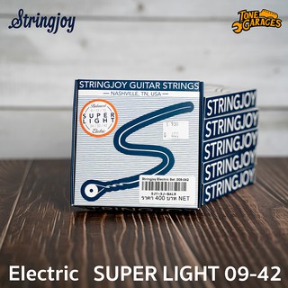 Stringjoy Electric Super Light 09-42 สายกีต้าร์ไฟฟ้า เบอร์ 9