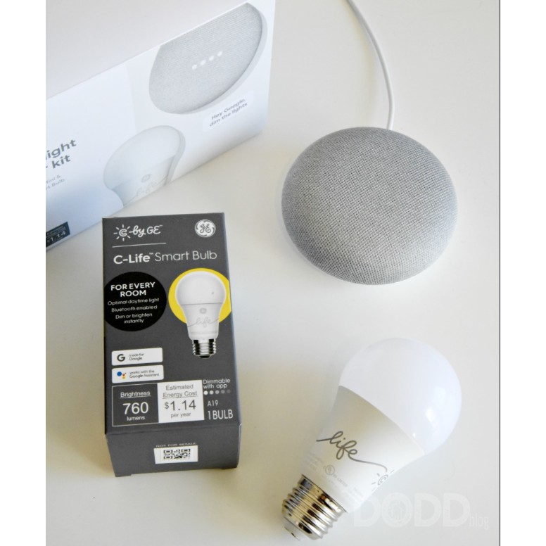 Google home mini starter kit (Google Home mini พร้อม Smart Light GE ...