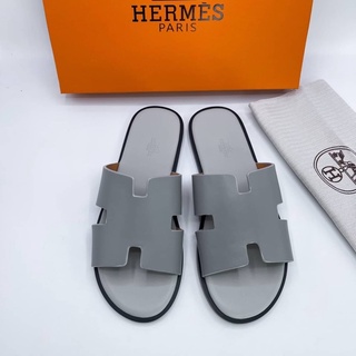 รองเท้าแตะ Hermès Izmir Sandal รองเท้าผู้ชายแบบสวม หนังแท้💯