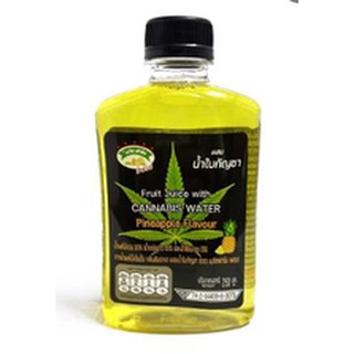 เมจิกฟาร์ม น้ำสับปะรดผสมน้ำใบกัญชา บรรจุ 250ml ยกแพ็ค 4ขวด MAGICFARM PINEAPPLE CANABIS WATER