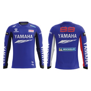 MOTOSHIRT MOTOGP YAMAHA YA-C02-20 เสื้อขี่มอเตอร์ไซต์ เสื้อคอกลม แขนยาว