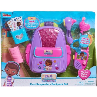 Doc McStuffins First Responders Backpack Set Toy Doc McStuffins กระเป๋าเป้สะพายหลัง ของเล่นสําหรับเด็ก