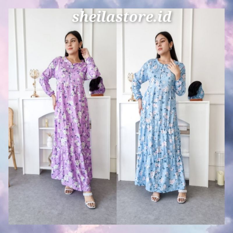 SHEILA STORE -- Gamis Stacked / Balinese Gamis / Rayon Gamis / Nursing