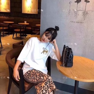 เสื้อยืด ลายเสือดาว🎀