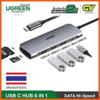 UGREEN 70410 USB C HUB 6 in 1  รับประกันสินค้า 2 ปี.