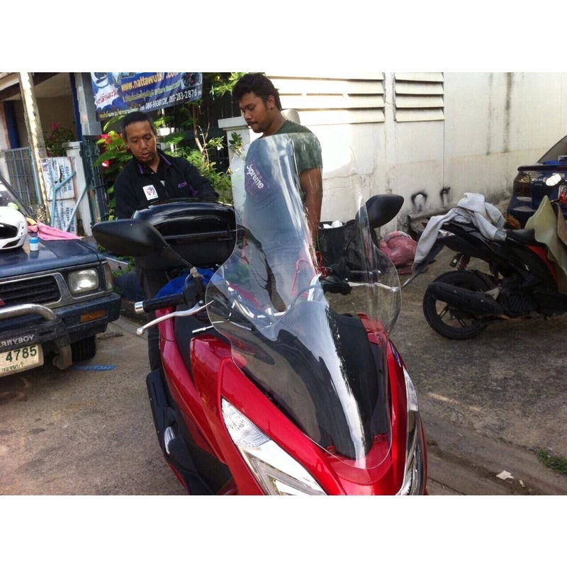 ชิวหน้าแต่ง  PCX150 ปี14-17 ตัวกลาง เตาแก๊ส ทรง givi forza thumbnail 5