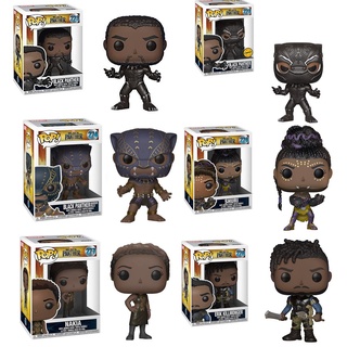 Funko POP! Marvel : Black Panther Movie - Black Panther Shuri Nakia Erik ของเล่นสําหรับเด็ก