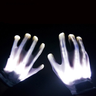 【WithBetter】ถุงมือนีออน Led เรืองแสง รูปกะโหลก