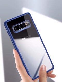 USAMS แท้💯% เคสกันกระแทก ขอบสีหลังใส S10 และS10 plus