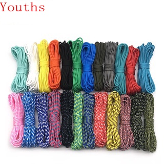 2mm Paracord Parachute Single Cord Lanyard Nylon Rope 2mm Diameter 100FT 50FT 25FT One Stand Cores Paracord Rope For Jewelry Making Whole