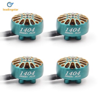 Leadingstar Lannrc มอเตอร์ไร้แปรงถ่าน 1404 Plus 3800kv 4600kv 2~4s Lipo เส้นผ่านศูนย์กลางเพลา 1.5 มม. สําหรับไม้จิ้มฟัน 2~4 นิ้ว