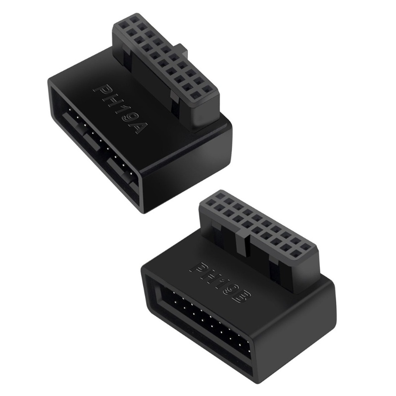 Mg เมนบอร์ดเดสก์ท็อป Usb3 0 19pin 20pin 90 องศาติดตั้งพวงมาลัย Joint Elbow ปลั๊กแนวตั้งเข็มสําหรับคอมพิวเตอร์