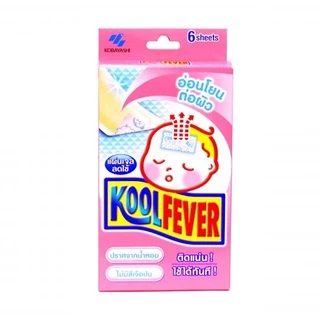 พร้อมส่ง!! Kool Fever คูลฟีเวอร์ แผ่นเจลลดไข้ สำหรับเด็กเล็ก/เด้กโตและผู้ใหญ่ KOOLFEVER /TEMPRA