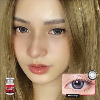 ✨Kiwa gray (Lovely lens) ขนาดBig (บิ๊กอาย คอนแทคเลนส์ bigeyes)