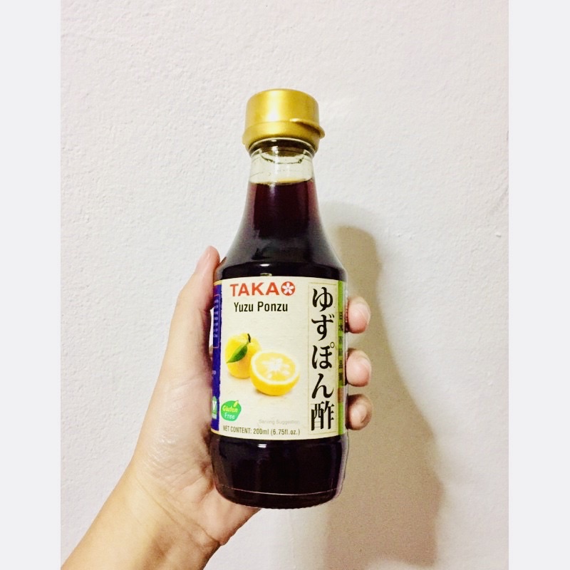 ซอสยูสุ พอนสึ Yuzu Ponzu ซอสเปรี้ยวผสมส้มยูสุ Takao (ทาคาโอะ) 200ml พอนซึ ซอสยูสุ ยูสุ น้ำจิ้มชาบู ซ