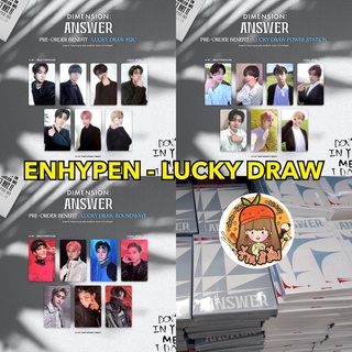 [พร้อมส่ง] อัลบั้ม ENHYPEN - [DIMENSION : ANSWER] รอบ EVENT SELFIE CARD/ LUCKY DRAW &lt; SW / M2U / PST&gt;