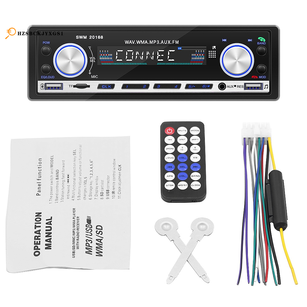 12V InDash 1Din Radio Car Bluetooth Autoradio Car Stereo Radio FM Aux