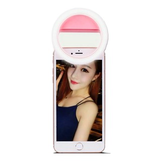 Selfie 108it ไฟเสริมการถ่ายรูปมือถือ LED Selfie Ring Light สำหรับสมาร์ทโฟนทุกรุ่น (สีชมพู)