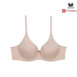 เสื้อใน Wacoal Seamless Bra สีเนื้อ (NN) รุ่น WB5A87 มีโครง บราไร้ตะเข็บ 3/4 คัพ เสริมฟองน้ำ เสริมเต้าอวบอึ๋ม ชั้นใน วาโก้ บรา