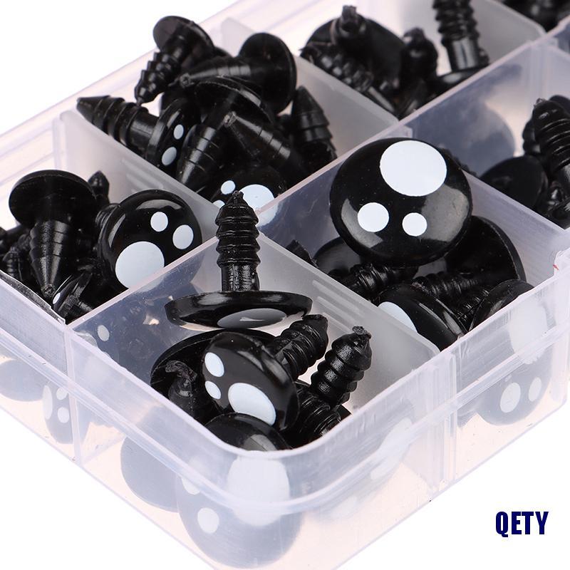 (QETY)100pcs 8-16mm Doll Eyes Cartoon Safety Eyes for Handmade Eyes ...