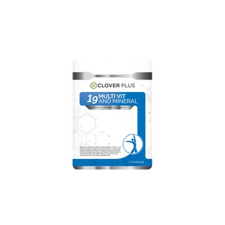 Clover plus 19 Multivit and Mineral วิตามินรวมและแร่ธาตุ 19 ชนิด ( 7 แคปซูล)