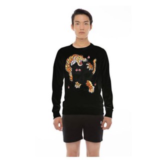 Hydrogen Tiger Horigami Sweatshirt Black