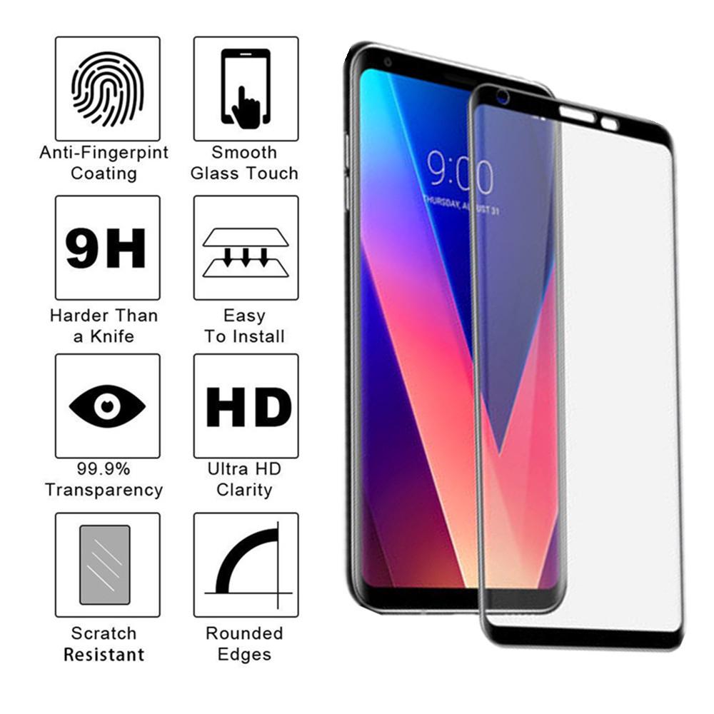 กระจกนิรภัยกันรอยหน้าจอ 3 D สำหรับ LG V 30 V 20 V 35 V 30 S 3 D