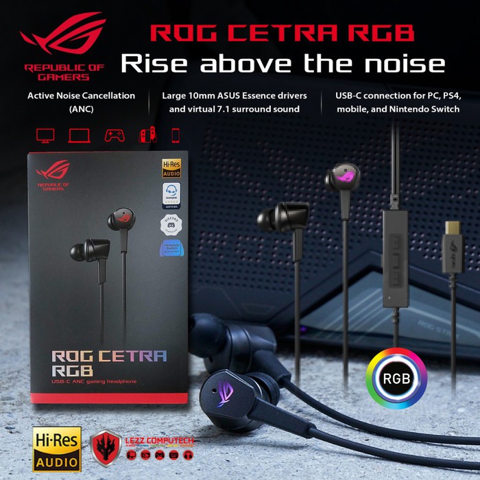 ASUS ROG CETRA RGB IN-EAR (USB-C) GAMING HEADPHONES #หูฟังสำหรับเล่นเกม