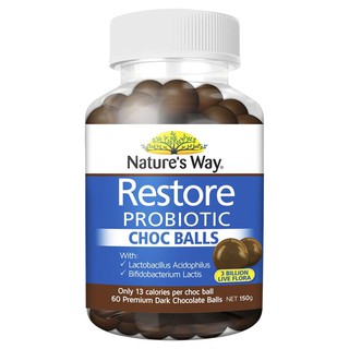 Natures Way Restore Probiotic Chocolate Balls 60