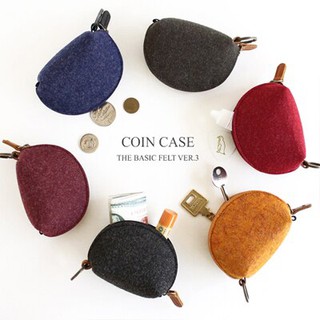 The Basic Felt ver.3 Coin Case กระเป๋าซิป ใส่เหรียญ (Small)