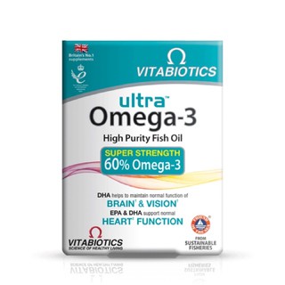 ✈️PRE-ORDER✈️ น้ำมันปลาเข้มข้นชนิดเม็ด Vitabiotics Ultra Omega-3 High Purity Fish Oil