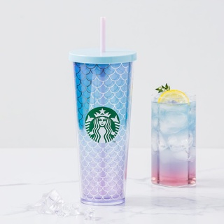 พร้อมส่ง ✔︎ แก้ว STARBUCKS Korea 2021 Mare cold cup ลาย Mermaid ของแท้ 100%