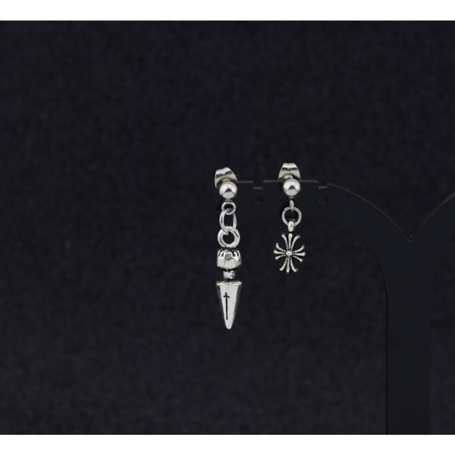 1 ชิ้น ย้อนยุค ไม้กางเขน ต่างหูเดี่ยว สตั๊ด Kpop Wang YIBO ต่างหูโกธิค พังก์ ฮิปฮอป เครื่องประดับ hikaw สําหรับผู้ชาย ผู้หญิง เด็กผู้ชาย เด็กผู้หญิง - รูปที่ 4