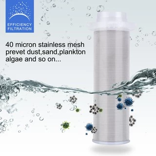 กรองน้ำ Pre-Filter Water ไส้กรองสแตนเลส 1/2นิ้ว พร้อมอุปกรณ์ ระบบกรองน้ำ ไม่ใช้ไฟฟ้า ในครัว C37