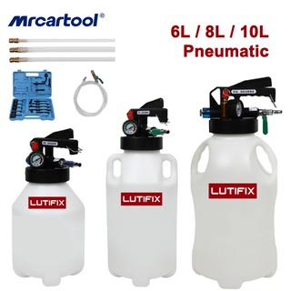 MRCARTOOL LUTIFIX 6L/8L/10L นิวเมติก ATF Refill Dispenser น้ำมันเกียร์อัตโนมัติเติม/สารสกัดจากเกียร์อัตโนมัติอะแดปเตอร์เติมน้ำมันเปลี่ยนน้ำมันปั๊มดูด อะแดปเตอร์ปั๊มเติมน้ํามันนิวเมติก